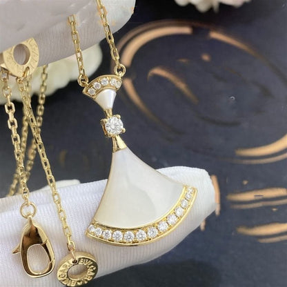 [Lunabriance]DREAM NECKLACE MOP GOLD DIAMOND
