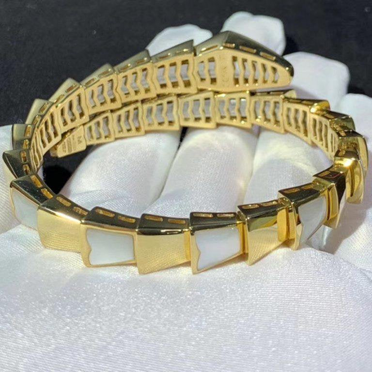 [Lunabriance]SERPENTI BRACELET MOP GOLD