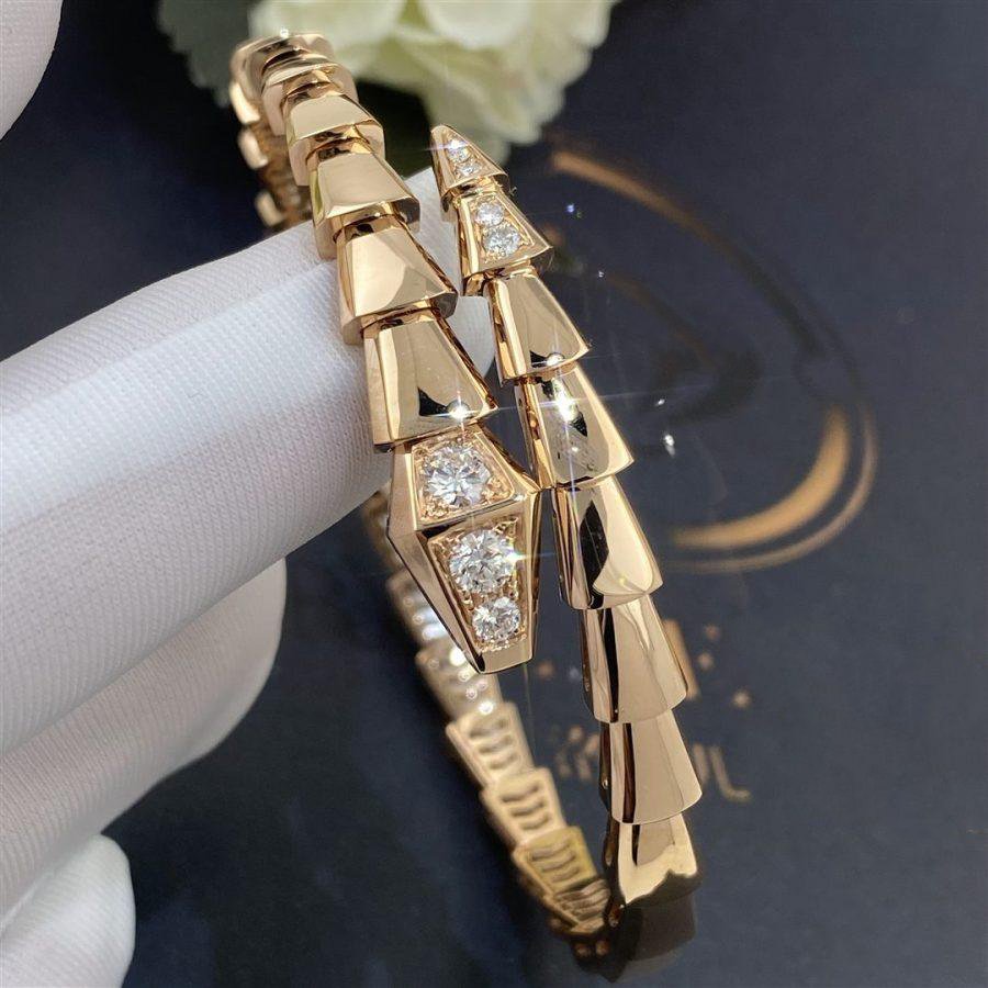 [Lunabriance]SERPENTI BRACELET DIAMONDS PINK GOLD