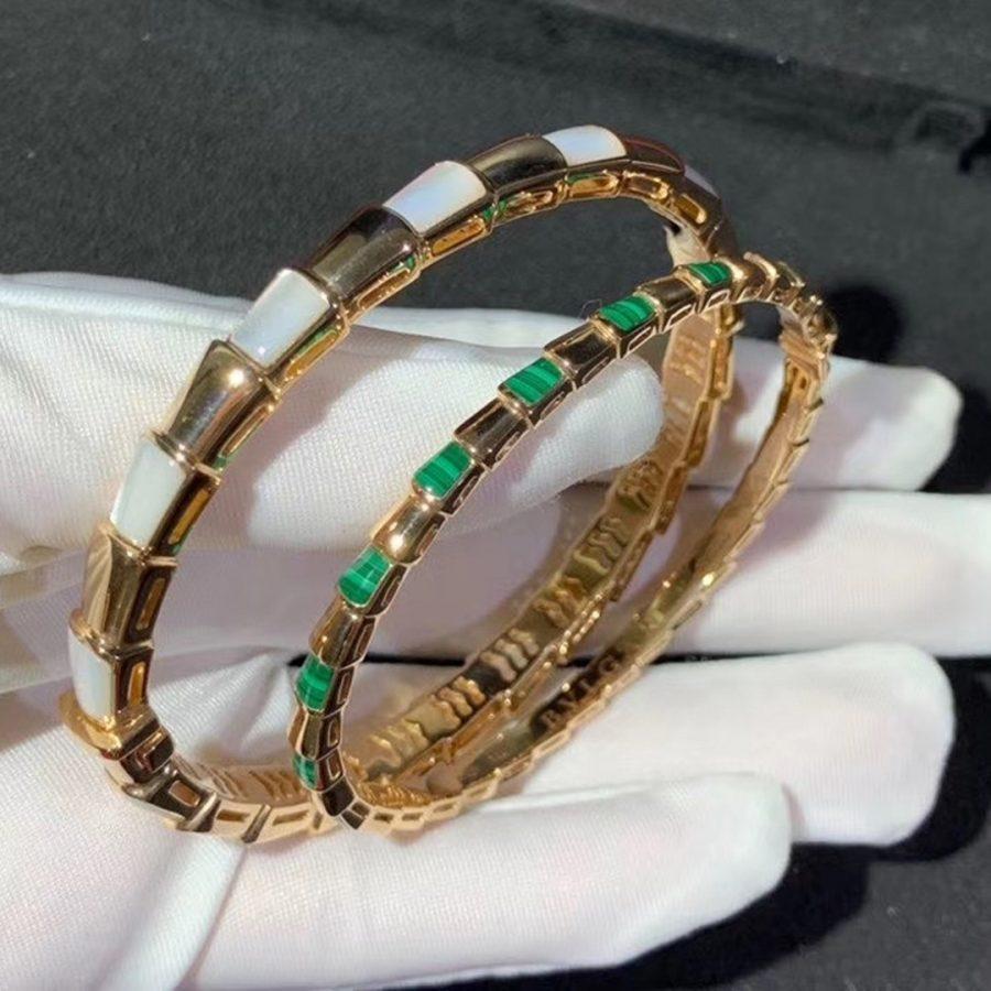 [Lunabriance]SERPENTI BRACELET PINK GOLD MOP