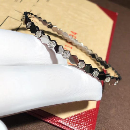 [Lunabriance]BEE LOVE SILVER DIAMOND BRACELET