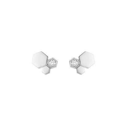 [Lunabriance]BEE LOVE SILVER DIAMOND EARRINGS