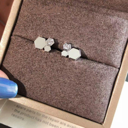 [Lunabriance]BEE LOVE SILVER DIAMOND EARRINGS