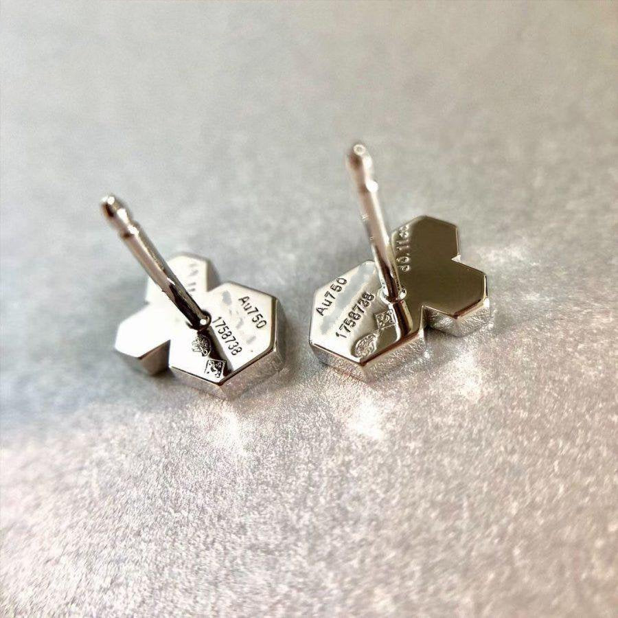 [Lunabriance]BEE LOVE SILVER DIAMOND EARRINGS