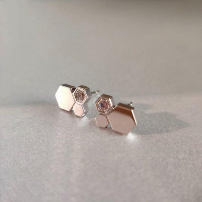 [Lunabriance]BEE LOVE SILVER DIAMOND EARRINGS