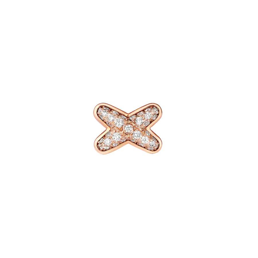 [Lunabriance]JEUX DE PINK GOLD DIAMOND EARRINGS