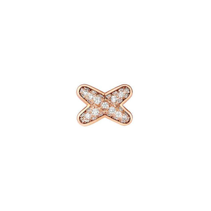 [Lunabriance]JEUX DE PINK GOLD DIAMOND EARRINGS