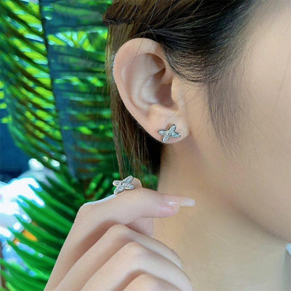 [Lunabriance]JEUX DE SILVER DIAMOND EARRINGS