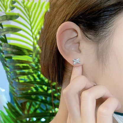 [Lunabriance]JEUX DE SILVER DIAMOND EARRINGS