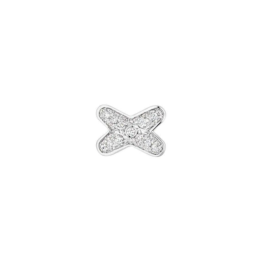 [Lunabriance]JEUX DE SILVER DIAMOND EARRINGS
