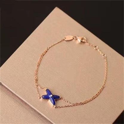 [Lunabriance]Hollow Design Four-Leaf Clover Flower Shape Ring