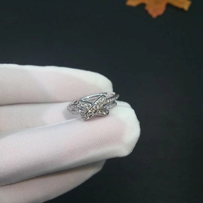 [Lunabriance]JEUX DE SILVER DIAMOND RING