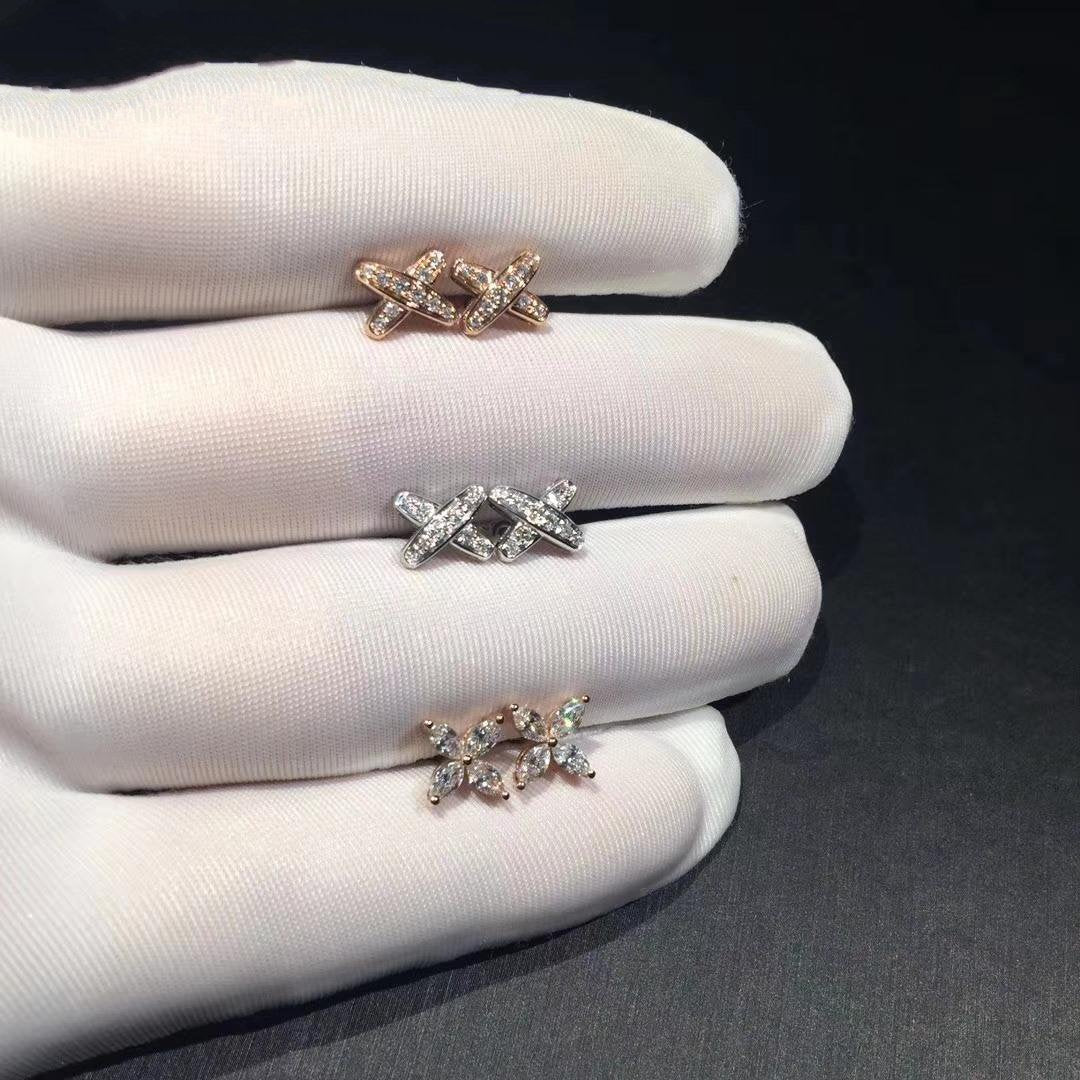 [Lunabriance]JEUX DE DIAMOND EARRINGS