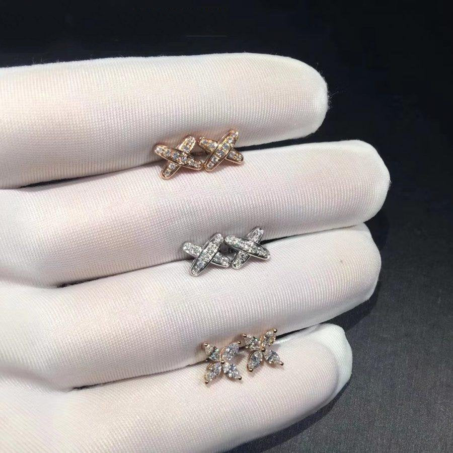 [Lunabriance]JEUX DE DIAMOND EARRINGS