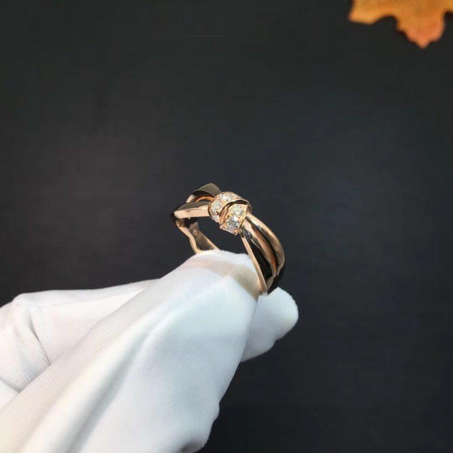 [Lunabriance]LIENS RING PINK GOLD DIAMOND