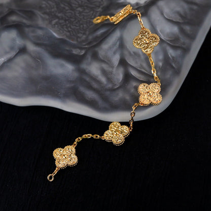 [Lunabriance]CLOVER 5 MOTIFS BRONZING BRACELET