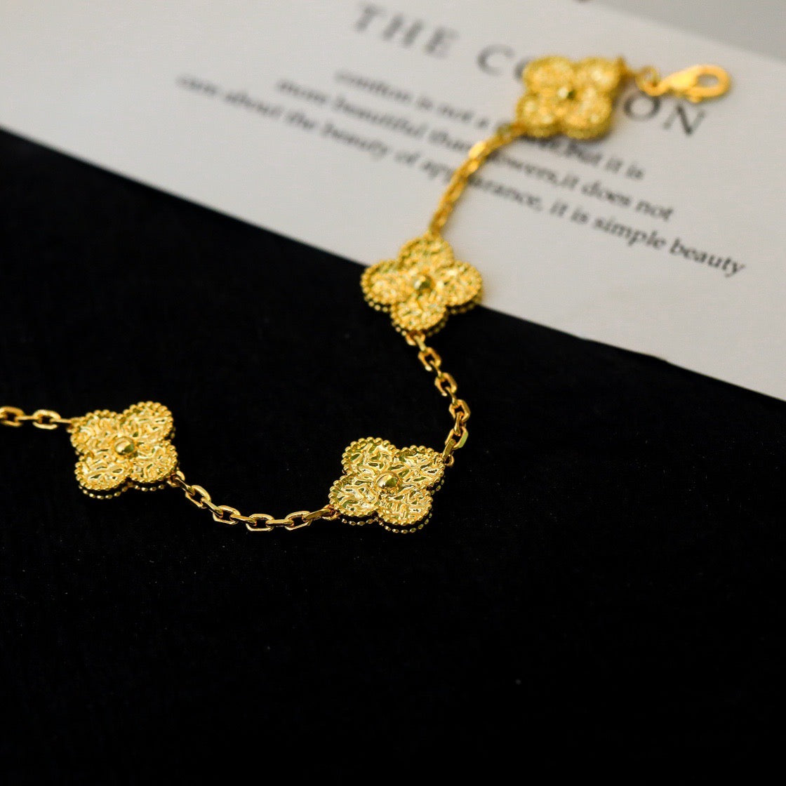 [Lunabriance]CLOVER 5 MOTIFS BRONZING BRACELET