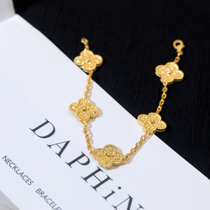 [Lunabriance]CLOVER 5 MOTIFS BRONZING BRACELET