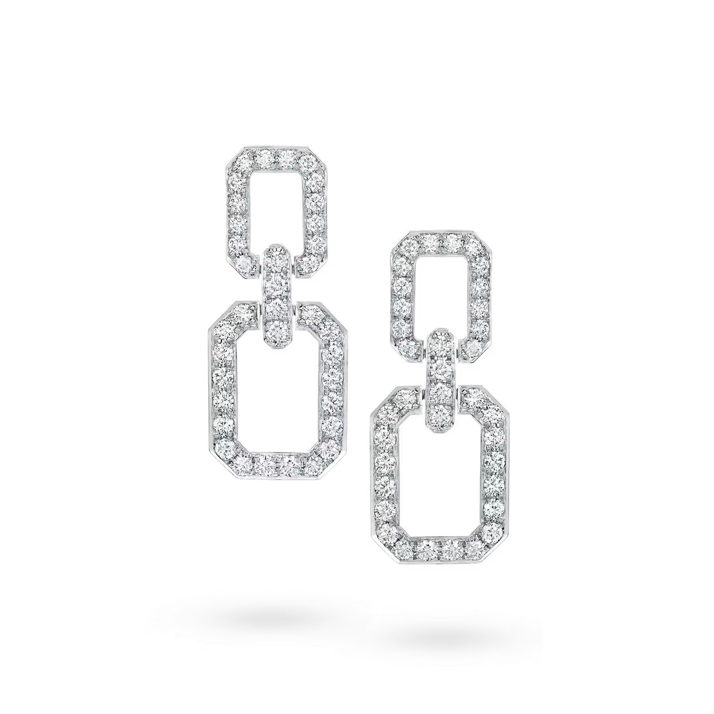 [Lunabriance]LINKS MEDIUM EARRINGS DIAMOND