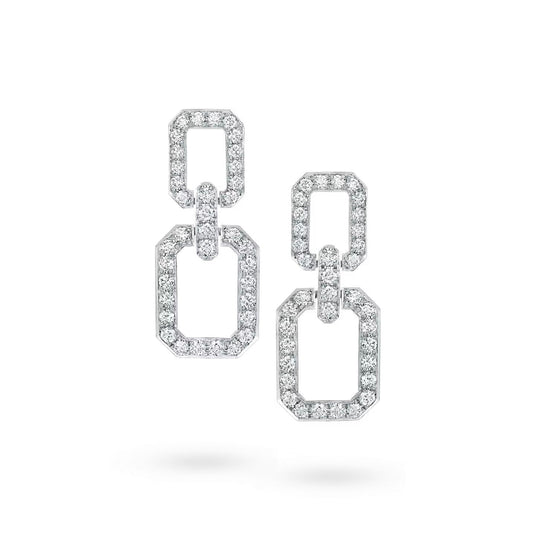 [Lunabriance]LINKS MEDIUM EARRINGS DIAMOND