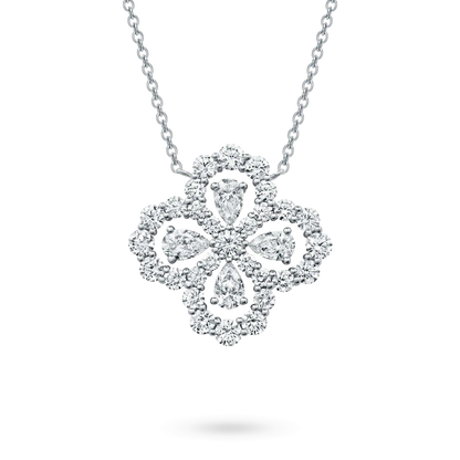 [Lunabriance]LOOP NECKLACE FULL MOTIF DIAMOND 16MM MULTIPLE COLORS