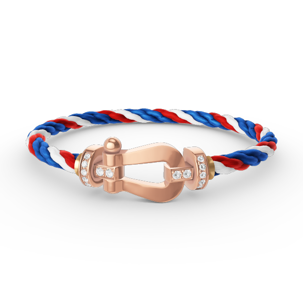 [Lunabriance]FORCE LARGE HORSESHOE HALF DIAMOND BRACELET ROSE GOLD