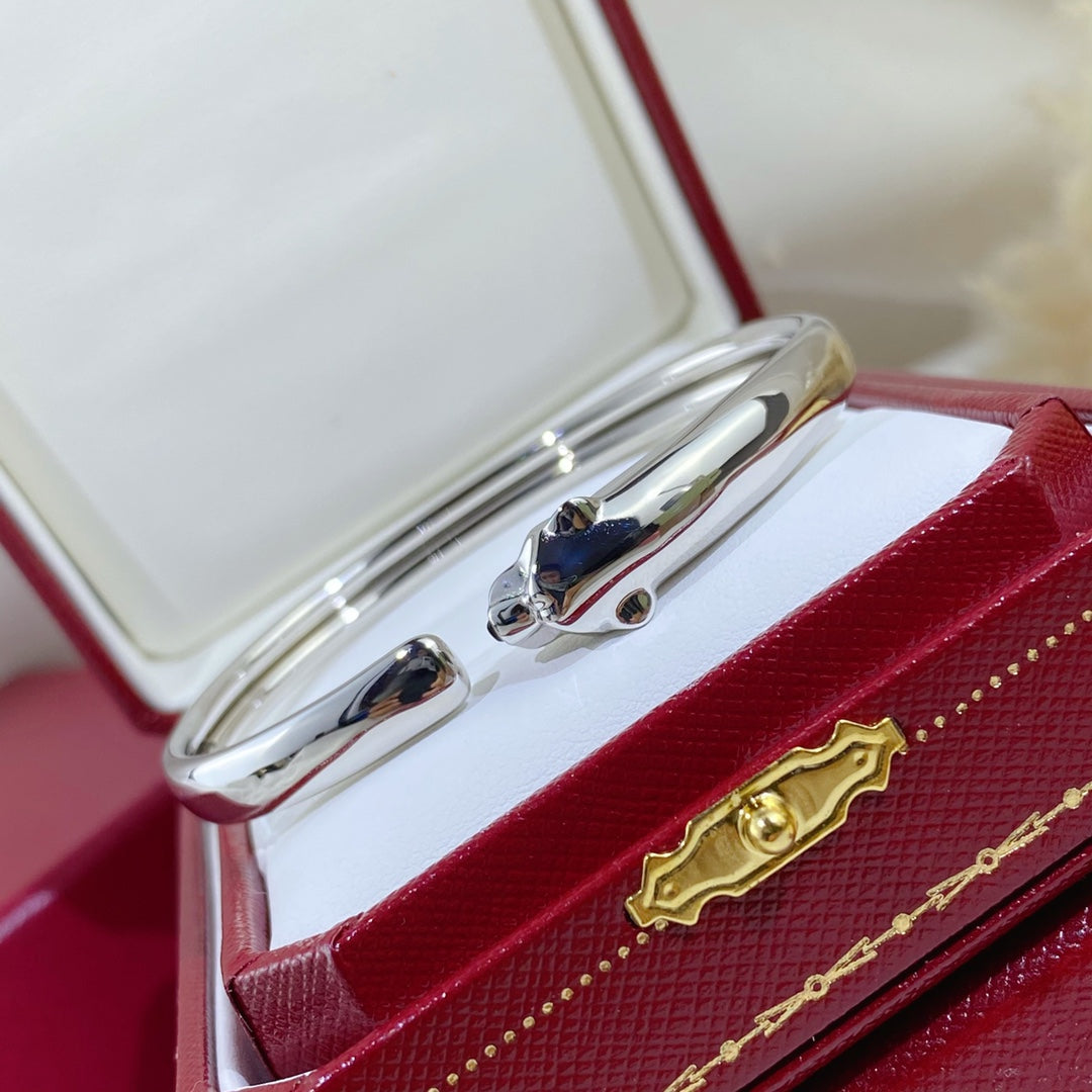 [Lunabriance]PANTHERE SILVER OPEN BRACELET