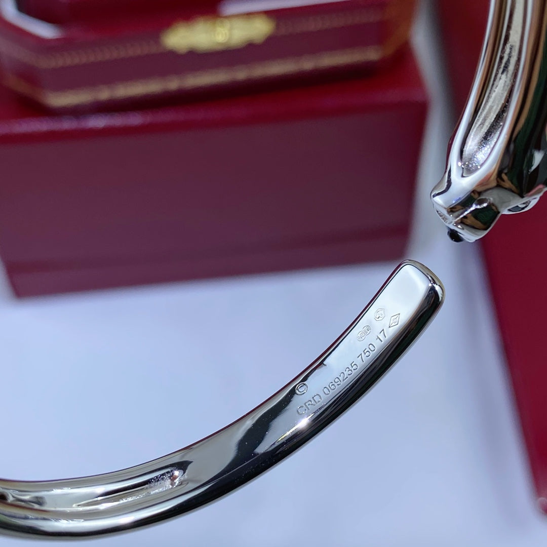 [Lunabriance]PANTHERE SILVER OPEN BRACELET