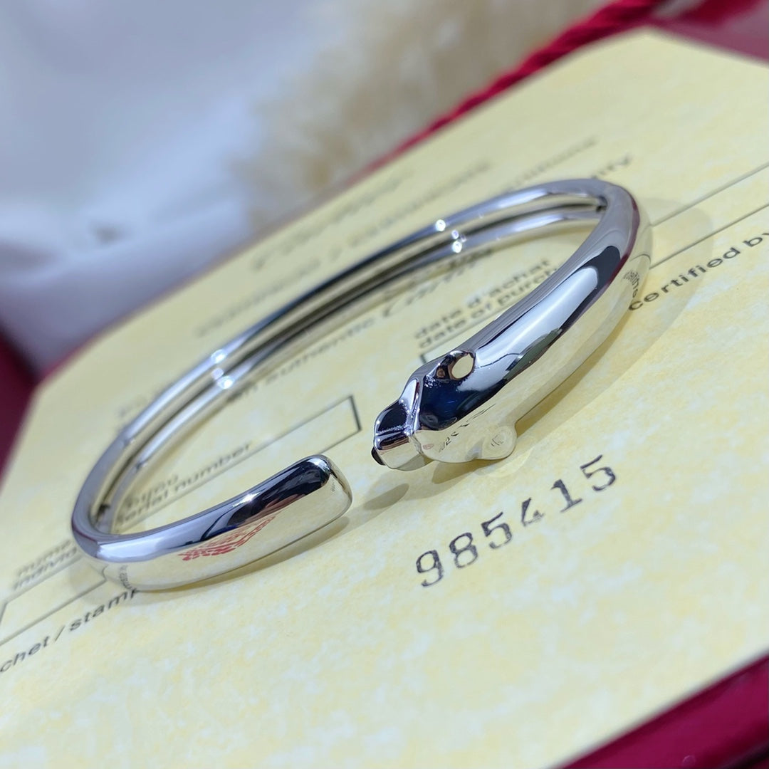 [Lunabriance]PANTHERE SILVER OPEN BRACELET