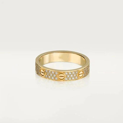 [Lunabriance]LOVE RING 3.6MM DIAMOND PAVED