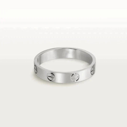 [Lunabriance]LOVE RING 4MM 1 DIAMOND SILVER